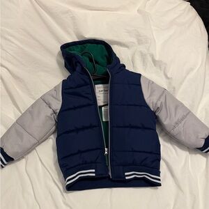 Carter's Blue and Green Puffer Jacket